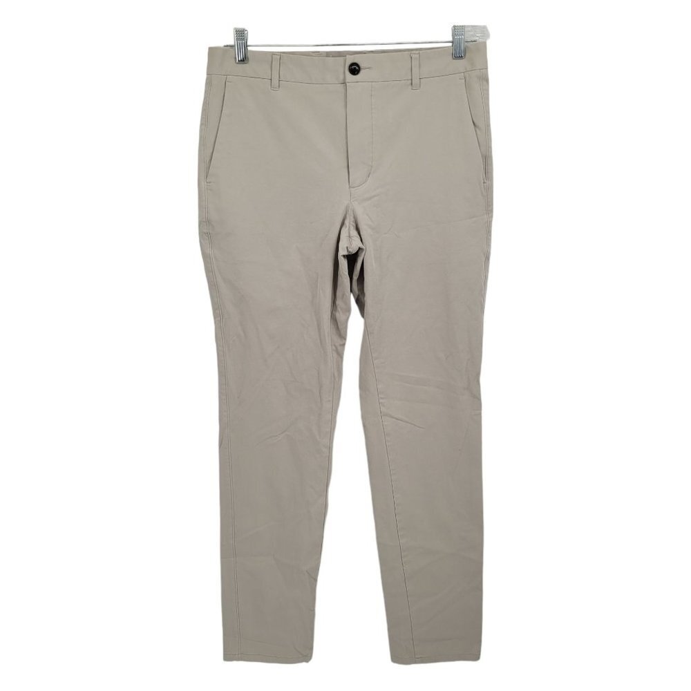 Everlane mens 33x34 tan khaki chino slim fit pants cotton blend